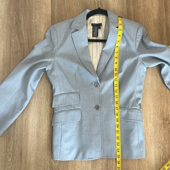 BCBG women’s blue/gray three-piece suit, including pants/skirt/jacket size 6 - Picture 7 of 16